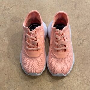 Peach Adidas ortho lite slip on sneakers